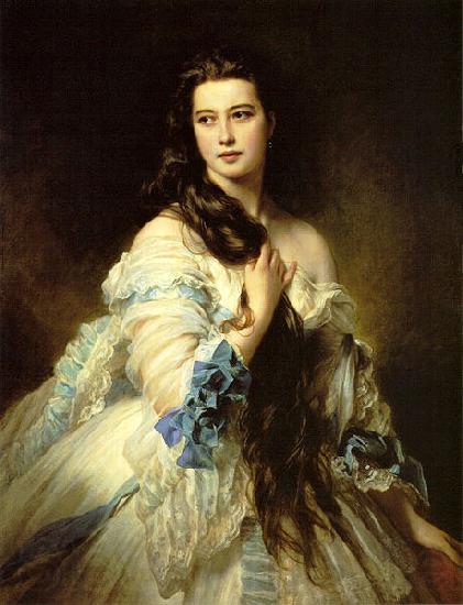 Franz Xaver Winterhalter Barbara Dmitrievna Mergassov Rimsky Korsakova France oil painting art
